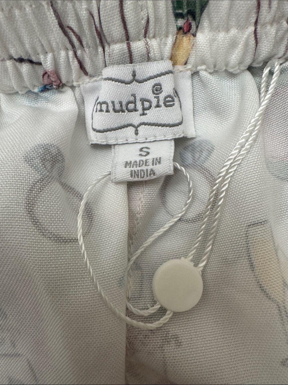 Mud Pie White Bride Floral Pajama Sleepwear Shorts Size M - Picture 9 of 14